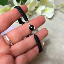 Load image into Gallery viewer, Black Star Sterling 925 Silver Rope Thread Cord Adjustable Bracelet
