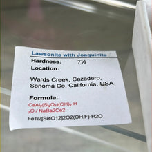 Load image into Gallery viewer, Raw Specimen - Lawsonite with Joaquinite
