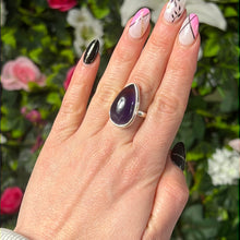 Load image into Gallery viewer, Amethyst 925 Silver Ring -  Size N 1/2
