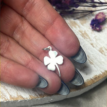 Load image into Gallery viewer, Four Leaf Clover 925 Sterling Silver Pendant Charm
