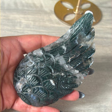 Load image into Gallery viewer, Statement Moss Agate Wings
