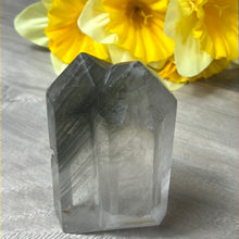 Load image into Gallery viewer, Thousand Layer Lodolite Garden Quartz Twin Tower Point
