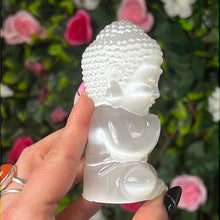 Load image into Gallery viewer, Selenite Buddha
