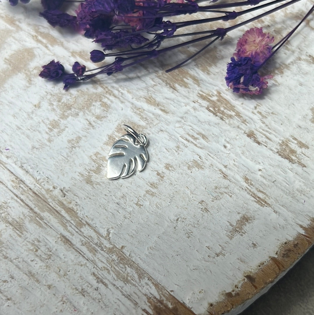 Leaf 925 Sterling Silver Pendant Charm