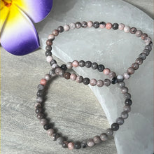 Load image into Gallery viewer, 4mm Pink Zebra Calcite Bead Bracelet
