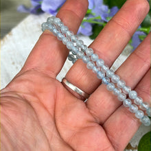 Load image into Gallery viewer, 4mm Aquamarine Bead Bracelet
