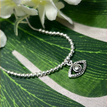 Load image into Gallery viewer, Evil Eye Protection 925 Silver Thread Adjustable Bracelet
