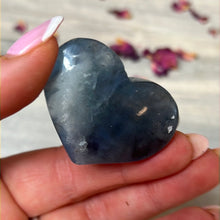 Load image into Gallery viewer, Snowflake Fluorite Heart
