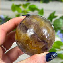 Load image into Gallery viewer, Fluorite with Yellow Sphere
