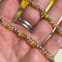 Load image into Gallery viewer, Stretchy Ethiopian Opal Bead Bracelet
