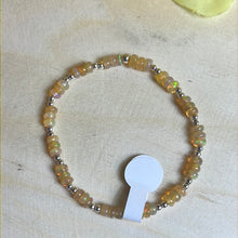 Load image into Gallery viewer, Stretchy Ethiopian Opal Bead Bracelet

