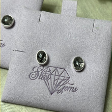 Load image into Gallery viewer, Black Tourmaline Rutile in Quartz 925 Sterling Silver Rutilated Studs

