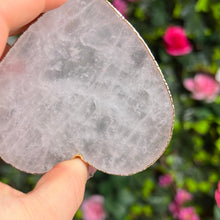Load image into Gallery viewer, Stunning Rose Quartz Heart Coaster / Charging Plate - Set of 4

