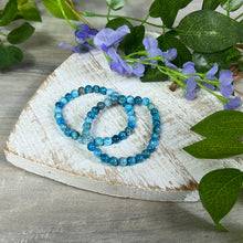 Load image into Gallery viewer, Apatite 6mm Bead Bracelet
