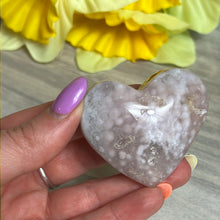 Load image into Gallery viewer, Brazilian Pink Amethyst Heart
