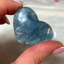 Load image into Gallery viewer, Snowflake Fluorite Heart
