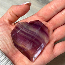 Load image into Gallery viewer, Facet Fluorite Heart
