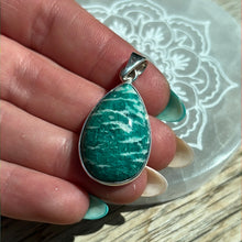 Load image into Gallery viewer, AA Amazonite 925 Sterling Pendant
