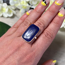 Load image into Gallery viewer, AA Lapis 925 Sterling Silver Ring - N 1/2
