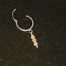 Load image into Gallery viewer, Boho Huggie Dangly Crystal Hoops - 925 Sterling Silver Earrings
