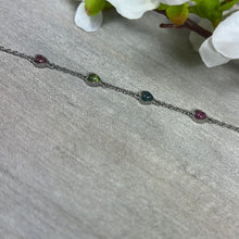 Load image into Gallery viewer, Heart Mix Tourmaline Sterling Silver 925 Bracelet
