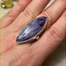 Load image into Gallery viewer, AA Charoite 925 Silver Ring - Size P - P 1/2

