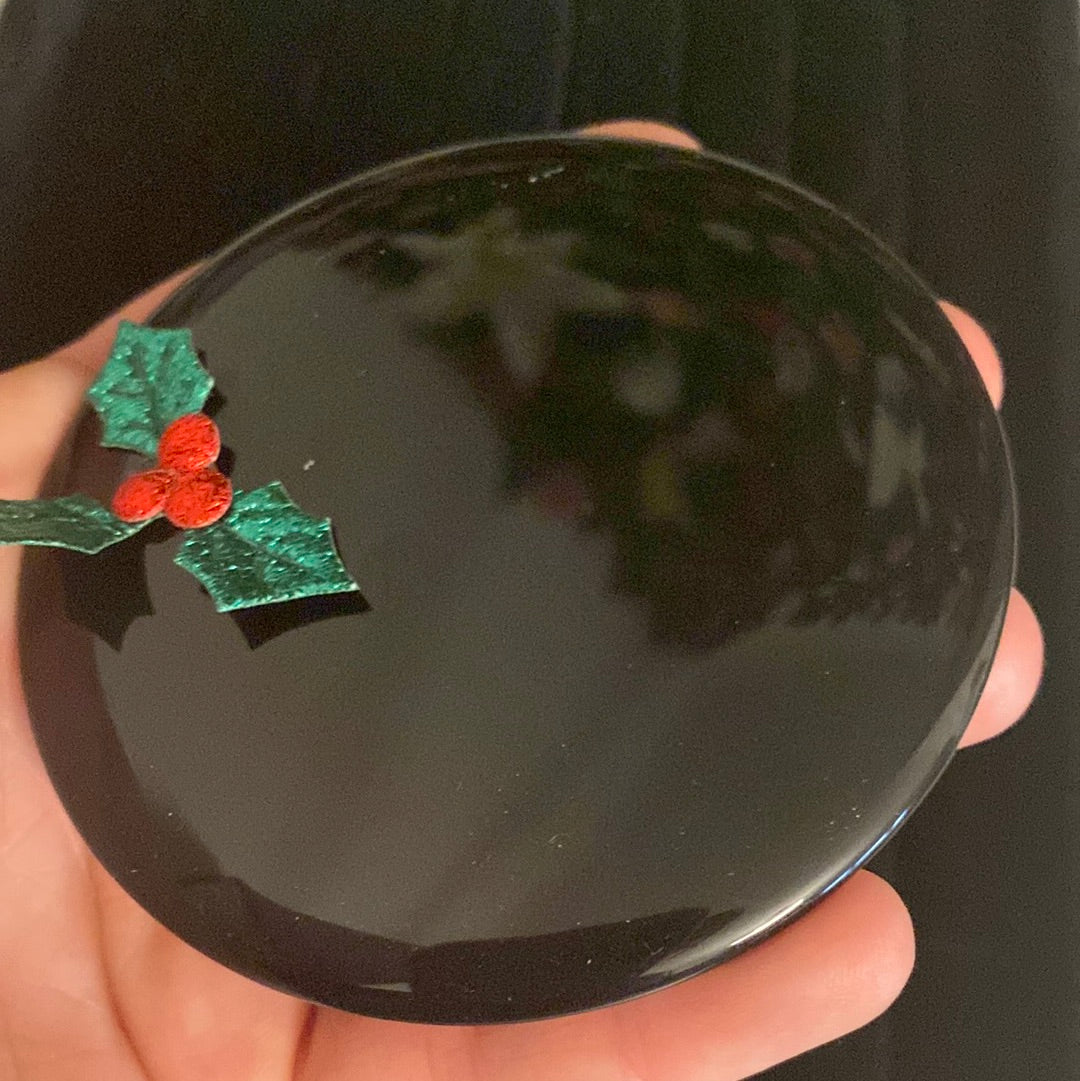 Black Obsidian Scrying Mirror Tool
