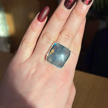 Load image into Gallery viewer, AA Labradorite 925 Silver Ring -  Size S - S 1/2
