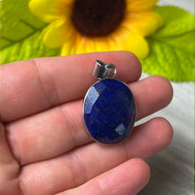 Load image into Gallery viewer, AA Lapis Facet 925 Sterling Pendant
