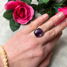Load image into Gallery viewer, AA Amethyst 925 Sterling Silver Ring - Size L - L 1/2
