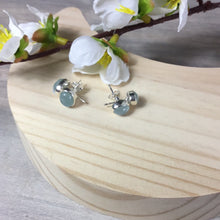 Load image into Gallery viewer, Aquamarine Oval 925 Sterling Studs
