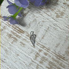 Load image into Gallery viewer, Open Angel Wing Feather 925 Sterling Silver Pendant Charm
