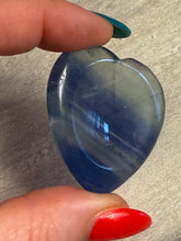 Load image into Gallery viewer, Blue Fluorite Palm Worry Stone
