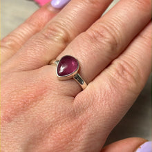 Load image into Gallery viewer, Ruby Natural 925 Silver Ring -  Size N 1/2
