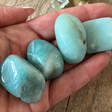 Load image into Gallery viewer, Amazonite large polished tumble tumblestone
