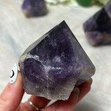 Load image into Gallery viewer, Amethyst Half &amp; Half Polished Raw Tower Points
