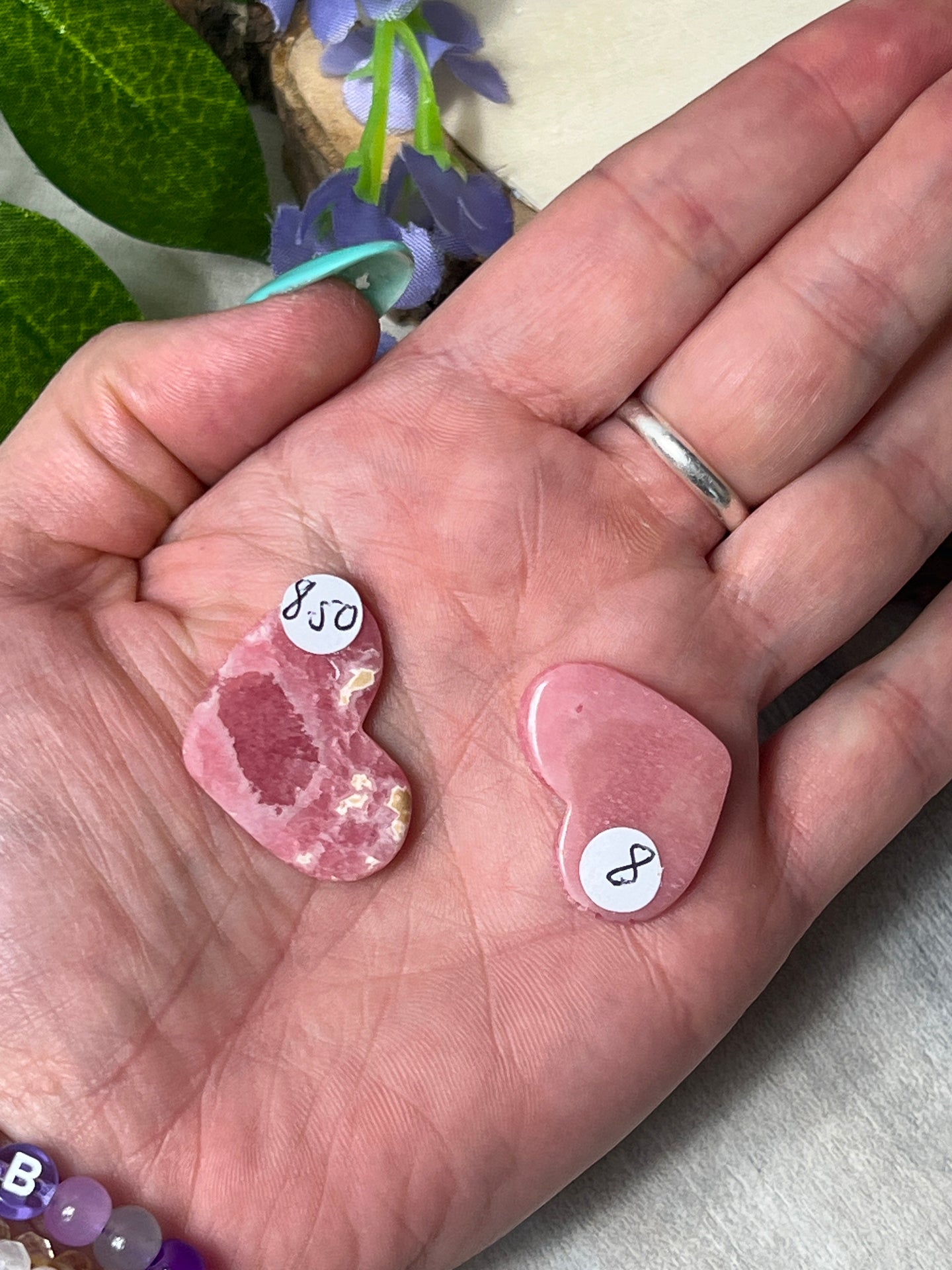 Rhodochrosite Heart