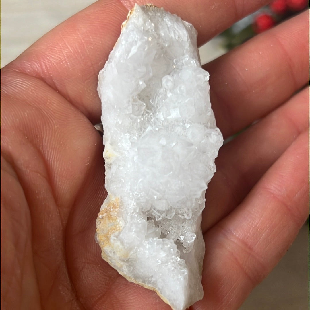 Druzy Snow Quartz specimen