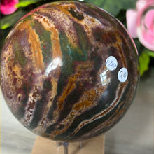 Load image into Gallery viewer, XL Ocean Jasper OJ Sphere
