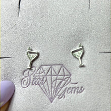 Load image into Gallery viewer, Cocktail Party Celebration Birthday Zircona 925 Sterling Studs Earrings
