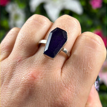 Load image into Gallery viewer, Amethyst Coffin 925 Sterling Silver Ring - Size U 1/2
