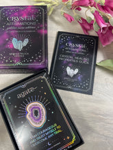 Load image into Gallery viewer, SILVER Crystal Affirmations Oracle Tarot Cards Card Original Deck - By Moonstruck Crystals
