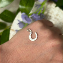 Load image into Gallery viewer, Good Luck Horseshoe 925 Sterling Silver Pendant Charm
