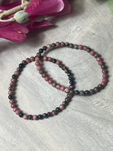 Load image into Gallery viewer, Rhodonite - 4mm Bead Bracelet
