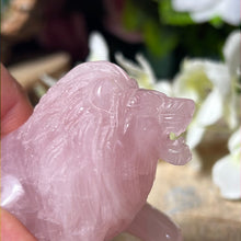 Load image into Gallery viewer, AA Rose Quartz Lion
