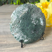 Load image into Gallery viewer, Moss Agate Druzy Disc Cookie
