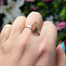 Load image into Gallery viewer, Ethiopian Opal Raw 925 Sterling Silver Ring - Size P 1/2 - Q
