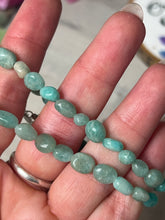 Load image into Gallery viewer, Amazonite PLATED adjustable Bracelet
