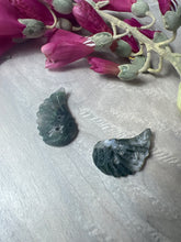 Load image into Gallery viewer, Moss Agate Angel wings
