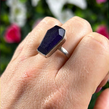 Load image into Gallery viewer, Amethyst Coffin 925 Sterling Silver Ring - Size U 1/2
